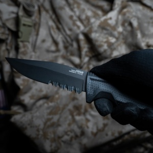 Cutit lama fixa SOG RECONDO FX - Black - Partial Serrated - Img 8