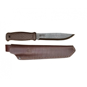 Cutit Morakniv Garberg GRAND din inox , cu teaca de piele pentru outdoor, vanatoare, bushcraft - Img 1