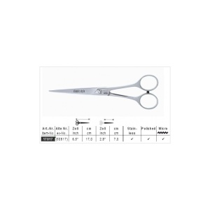KRETZER CLASSIC STYLE Foarfece pentru frizerie/coafura 17cm