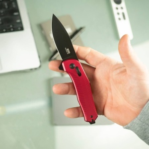 Briceag SOG - Diverge XR Drop Point - Dark Red + Black - Img 10