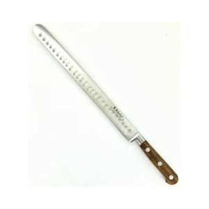Cutit de sunca, lungime 30cm, cu buzunare de aer, maner din lemn de maslin, Sabatier Authentique - Olive. - Img 1
