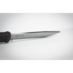 Cutit Morakniv Garberg GRAND din inox , cu teaca de piele pentru outdoor, vanatoare, bushcraft - Img 4