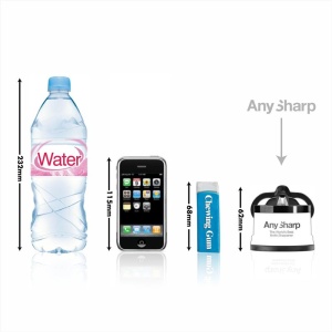 Dispozitiv de ascutit cutite ANYSHARP cu carcasa plastic, Black - Img 6