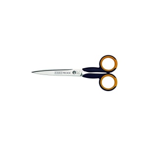 Foarfeca 15cm pt kevlar / fibra de carbon / compozite Kretzer dreapta cu ambele lame serate.