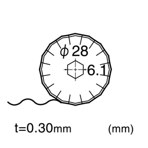 Set 2 lame cutter disc cu taiere ondulata - Ø28mm, NT Cutter. - Img 2