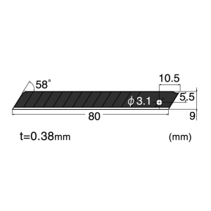 Set Cutter / cutit utilitar INOX mic - NT Cutter - 9mm + 10 lame de schimb - Img 8