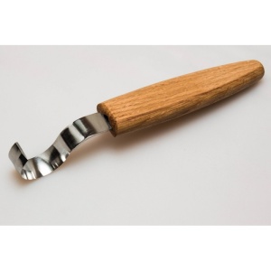 SK2Oak Cutit de cioplit linguri 30mm, cu maner de stejar BeaverCraft - Img 1