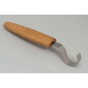 SK2Oak Cutit de cioplit linguri 30mm, cu maner de stejar BeaverCraft - Img 4