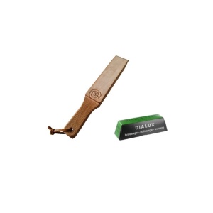 ZSMP.1 Strop cu doua fete din piele PREMIUM M marca ZEPHYRcu pasta de ascutire Chrox/Dialux Verde - Img 2