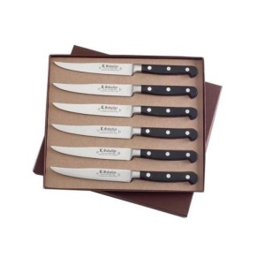 Cutie cu 6 cutite pentru friptura, lungime 13cm, Sabatier Bellevue. - Img 1