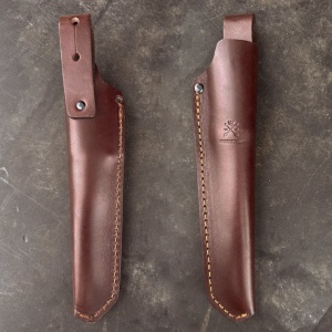 Cutit Morakniv Garberg GRAND din inox , cu teaca de piele pentru outdoor, vanatoare, bushcraft - Img 10