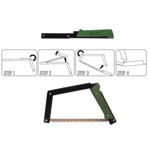 Fierastrau bushcraft pliabil,38cm lungime, cu teaca, AGAWA BOREAL15 - Img 7