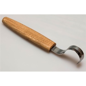 SK2Oak Cutit de cioplit linguri 30mm, cu maner de stejar BeaverCraft - Img 7