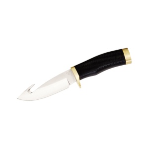 0691BKG-B Cutit de vanatoare Zipper cu carlig si maner din cauciuc, Buck Knives - Img 1
