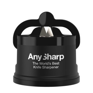 Dispozitiv de ascutit cutite ANYSHARP cu carcasa plastic, Black - Img 1