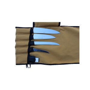 Husa/rola din material textil pentru cutite, 5 buzunare - Img 2