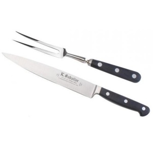 Set cutit si furculita curbata, lungime 21cm, Sabatier Proxus. - Img 1