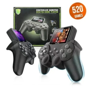 Consola portabila S10 Gamepad cu ecran si jocuri retro, conectare TV, 18x14.5cm - Img 2