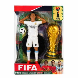 Figurina fotbalist Croatia + trofeu , jucarie colectie copii