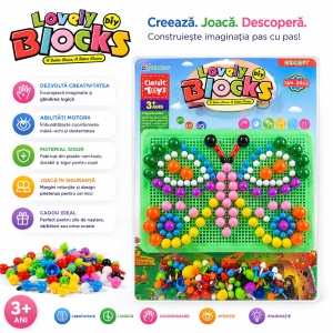 Joc Educativ cu Pioni pentru Copii , model fluture cu tabla verde – Set Creativ și Educativ - Img 2