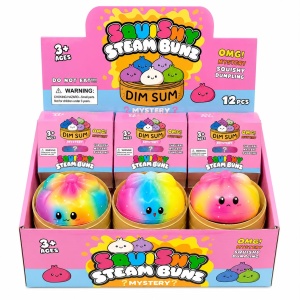 Jucărie Antistres Squishy Dumpling Pufos 8.5 cm, Model Surpriză, Moale și Elastic - Img 4