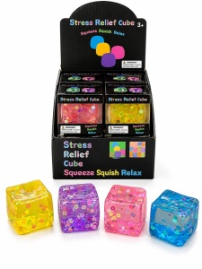 Jucărie Squishy Cub cu Fructe Colorate – Antistres Gelatinos, diverse culori - Img 3