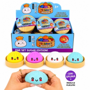 Jucărie Squishy Dumpling din Spumă 8,5 cm – Antistres Moale, Kawaii