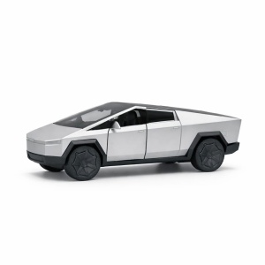 Masinuta pickup futurist aliaj metalic scara 1:32, gri mat, design electric - Img 2