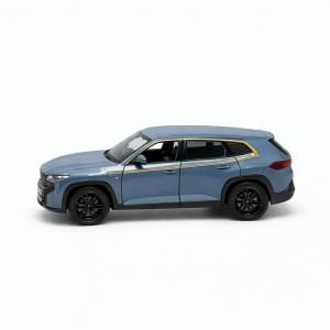 Masinuta SUV metalica albastra cu lumini si sunete, usi functionale, 18.5 cm
