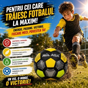 Minge de Fotbal Nr. 5 – Rezistentă, Impermeabilă, pentru Antrenament și Joc - Img 2