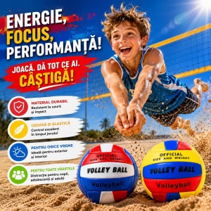 Minge de Volei – Culori Diverse, Rezistentă și Ușoară pentru Plajă și Antrenament - Img 2