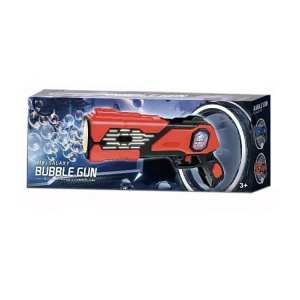 Pistol automat de facut baloane de sapun Bubble Gun M81 Galaxy cu lumini, rosu - Img 2