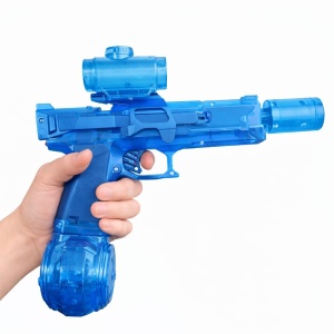 Pistol cu apa electric albastru, jet continuu, rezervor mare, jucarie exterior - Img 2