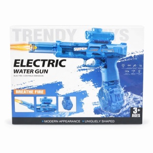 Pistol cu apa electric negru, jet continuu, rezervor mare, jucarie exterior - Img 2