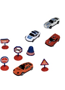 Set covoras joaca oras cu masini si indicatoare, pliabil, tub depozitare 52x8 cm - Img 2