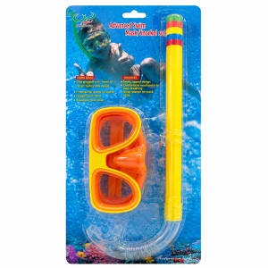 Set Snorkeling pentru Copii Galben – Mască și Tub Respirator pentru Înot și Scufundări - Img 1