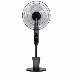 Ventilator cu Umidificator, Negru, 75W, 220V, 3 Viteze, Timer 7.5 Ore, Oscilație 70° - Img 2