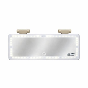 Oglinda auto pentru parasolar cu iluminare LED, touch si alimentare USB - Img 2