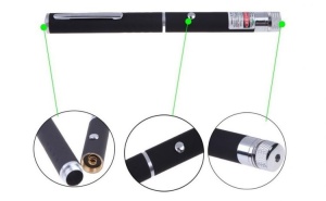 Pointer laser verde puternic model stelar si clip metalic, baterii incluse - Img 4