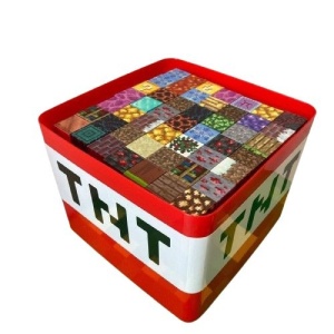 Set cuburi magnetice constructie 3D cu cutie tip TNT, 17x12x12 cm - Img 6