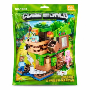 Set de Construcție Blocuri din Plastic MyWorld Model, Verde
