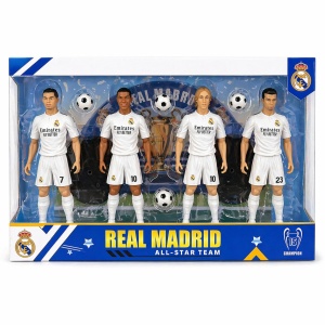 Set Figurine Fotbaliști 24 cm –cu Mingi de Fotbal și Suporturi de Expunere