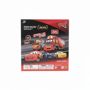 Set Joc Trailer Camion Curse din Plastic cu Mașinuțe Multicolore pentru Copii 3+ - Img 2