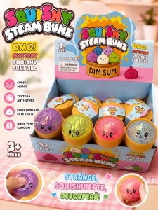 Squishy Dumplings cu Sclipici si Bilute moi 5.5cm – Jucărie Antistres - Img 2