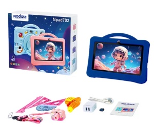 Tableta pentru copii 7 inch Android, 4GB RAM, 128GB, husa silicon, camera dubla, albastru inchis - Img 4