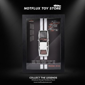 Tablou decorativ 3D cu macheta masina clasica alba retro rama lemn - Img 3