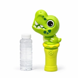 Aparat de Bule Dinozaur Verde din Plastic cu Lumină și Sunete, Model 2001A - Img 2