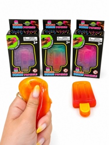 Jucarie antistres Squishy Popsicle, model inghetata pe bat, culoare aleatorie - Img 2