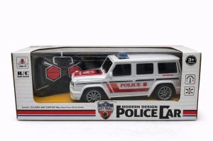 Masina politie cu telecomanda RC, SUV, lumini, control radio, rosu 27x12.5 cm - Img 2