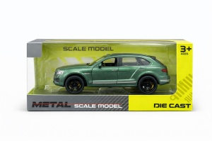 Masinuta metalica SUV verde 15.5x7 cm, die-cast, deschidere usi - Img 2